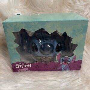 Disney Stitch Ceramic Trinket Jar NEW